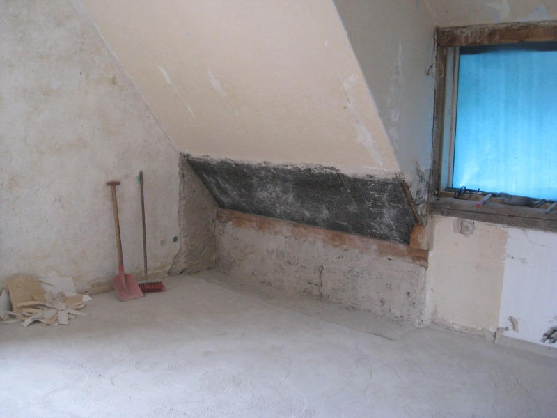 Abbruch Abseite Schlafzimmer