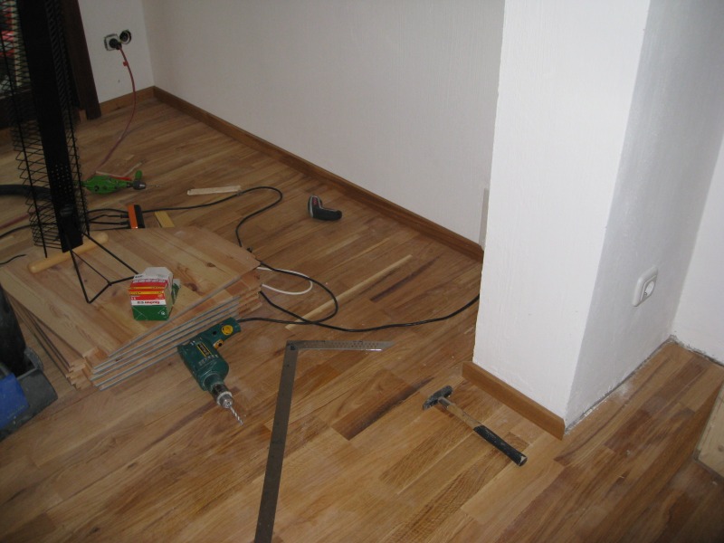 Fussleisten im Anbau